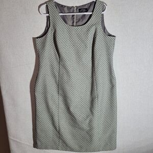 VTG Giorgio Sant Angelo Dress Sleevless Lined 18W Grey